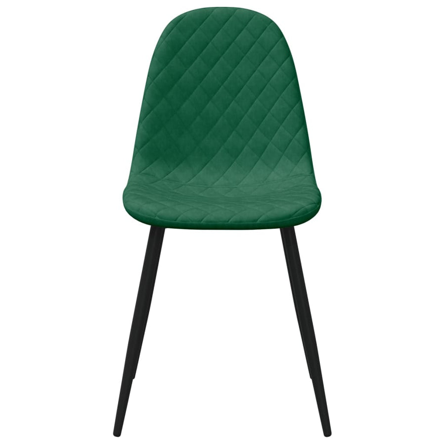 Eetkamerstoelen Fluweel 4 Donkergroen