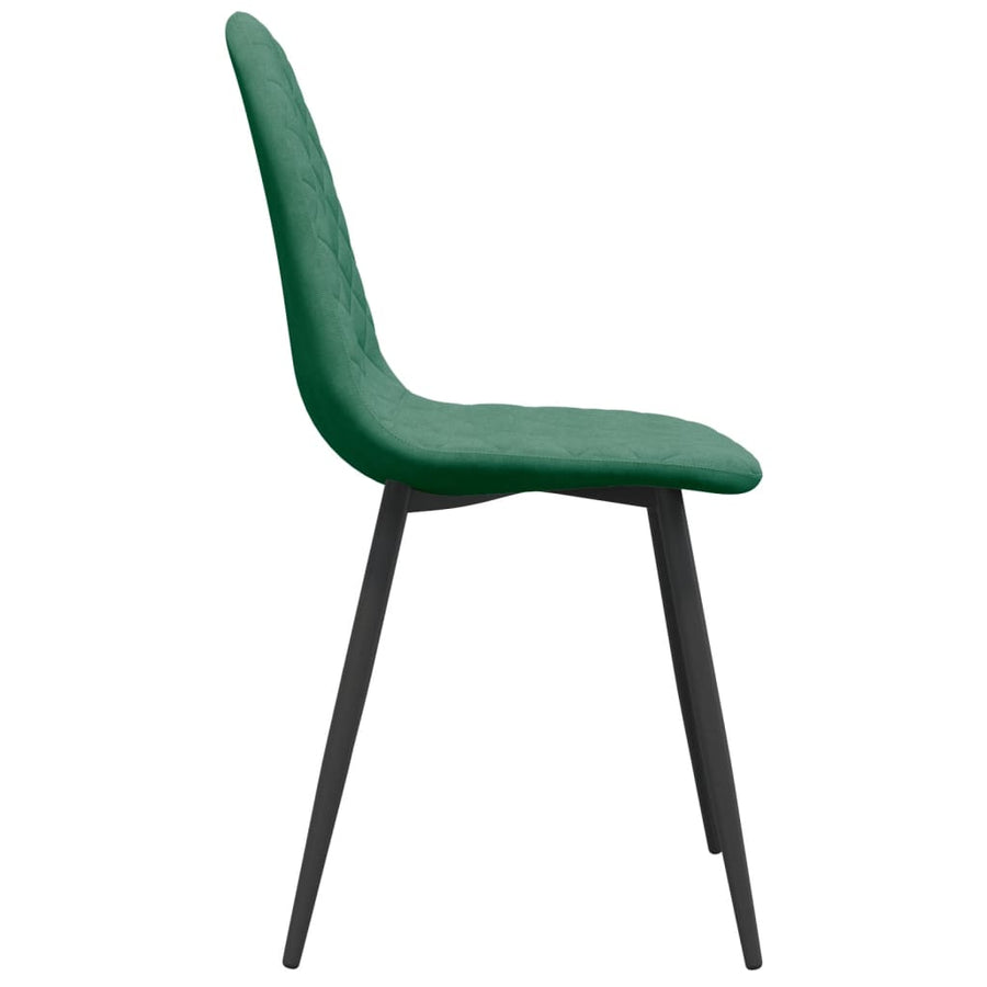 Eetkamerstoelen Fluweel 4 Donkergroen