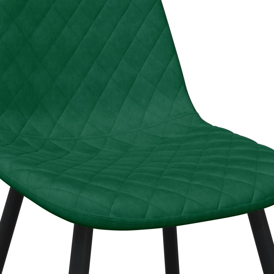 Eetkamerstoelen Fluweel 4 Donkergroen