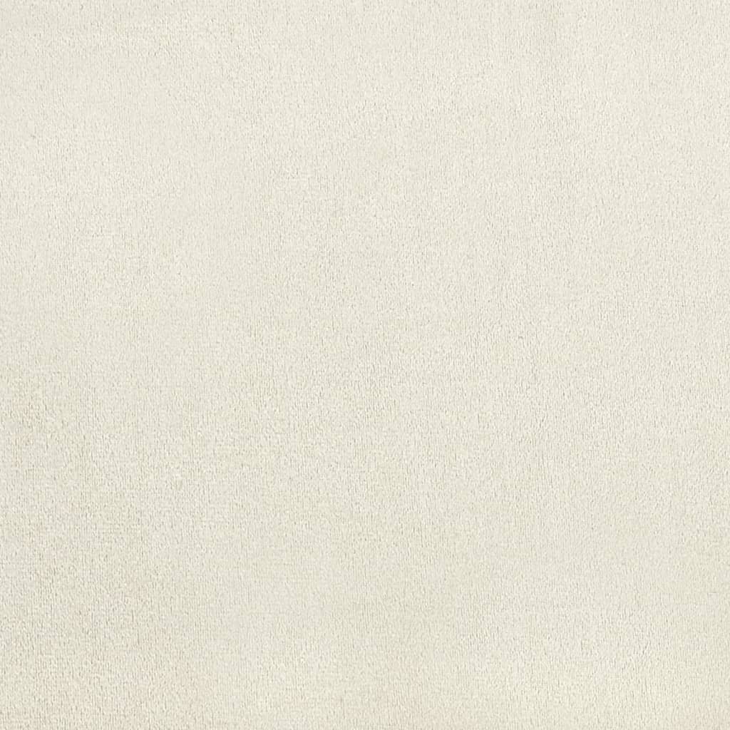 Eetkamerstoelen Fluweel Wit 4 Crème