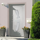 Voordeur 88x200 cm wit PVC