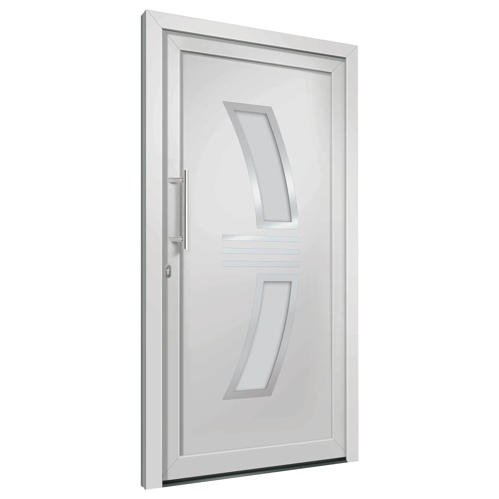 Voordeur 108x200 cm wit 108 x 200 cm Links + trekhandvat
