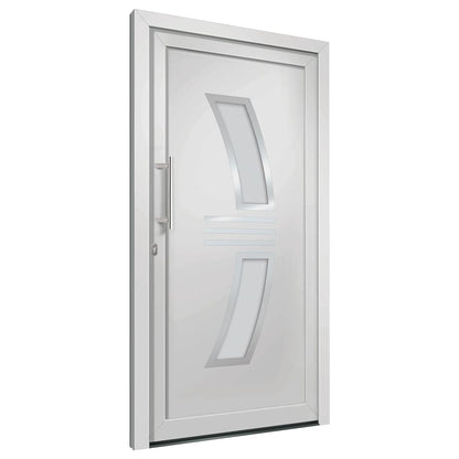 Voordeur 108x200 cm wit 108 x 200 cm Links + trekhandvat
