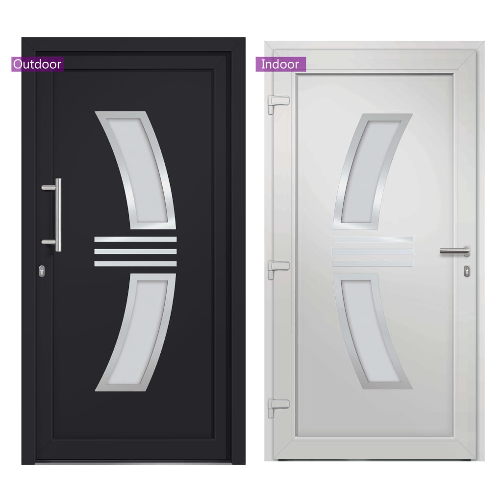 Voordeur 88X200 Cm Antraciet 1 88 x 200 cm