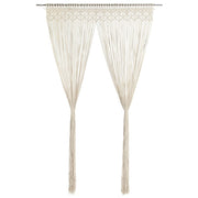Gordijn macramé 140x240 cm katoen crème