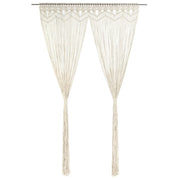 Gordijn macramé 140x240 cm katoen crème