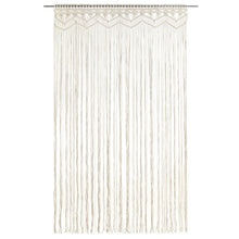 Gordijn Macramé 40X240 Cm Katoen Crème