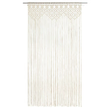 Gordijn Macramé 40X240 Cm Katoen Crème