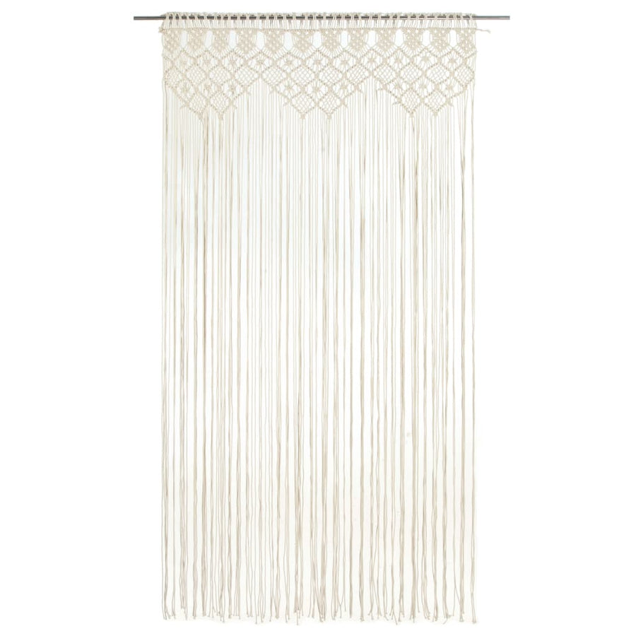 Gordijn Macramé 40X240 Cm Katoen Crème