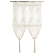 Gordijn macramé 140x240 cm katoen crème