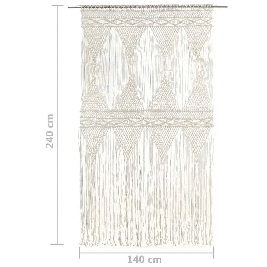Gordijn Macramé 40X240 Cm Katoen