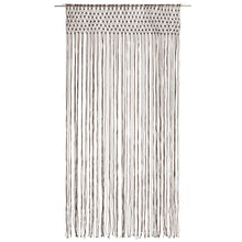 Gordijn Macramé 40X240 Cm Katoen Taupe