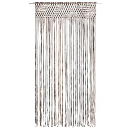 Gordijn Macramé 40X240 Cm Katoen Taupe
