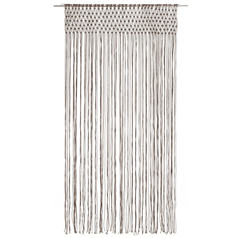 Gordijn Macramé 40X240 Cm Katoen Taupe