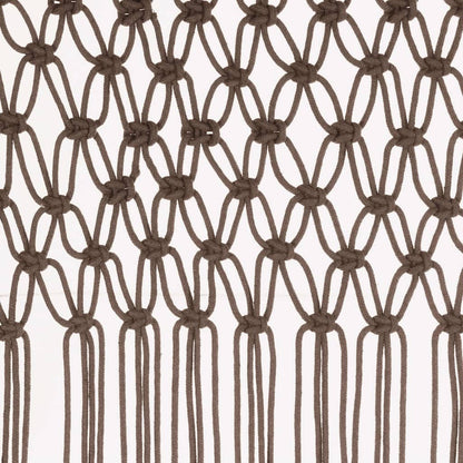 Gordijn Macramé 40X240 Cm Katoen Taupe