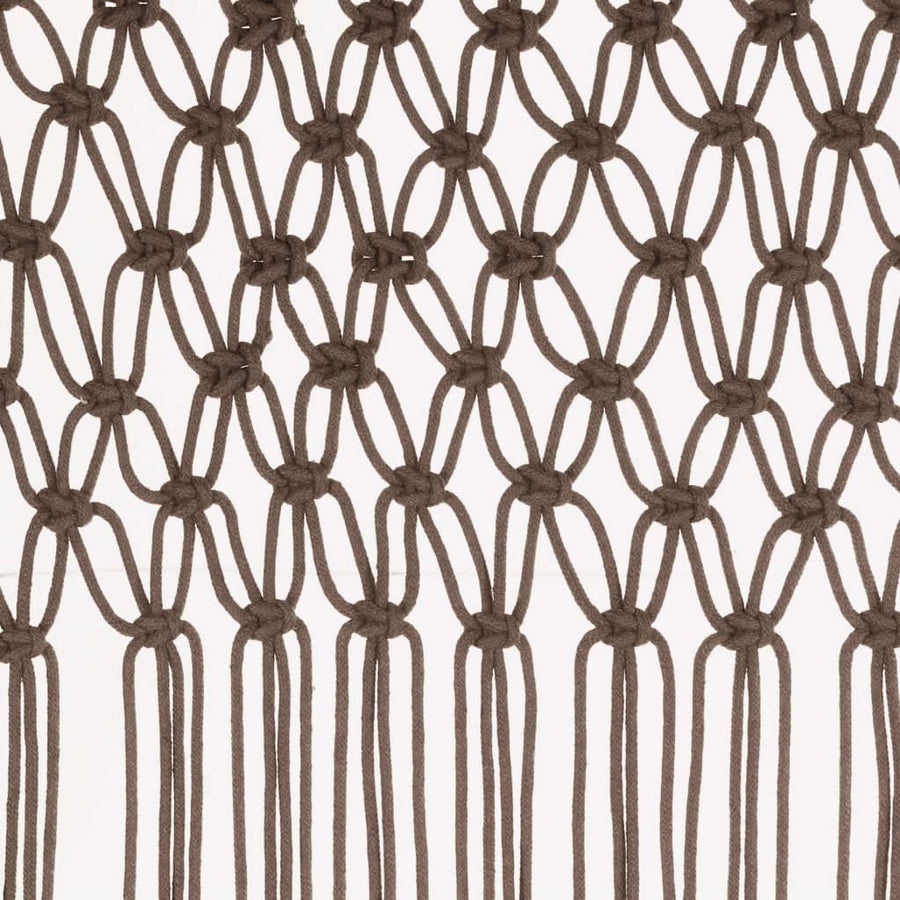 Gordijn Macramé 40X240 Cm Katoen Taupe