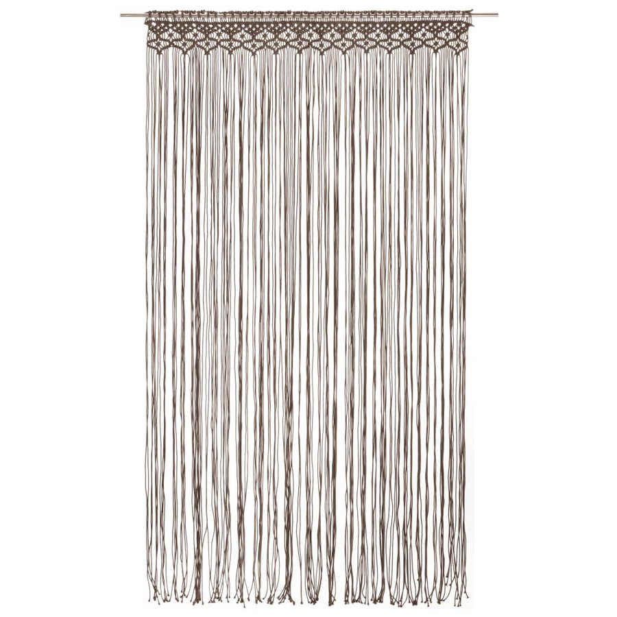 Gordijn Macramé 140X240 Cm Katoen Taupe