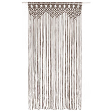 Gordijn Macramé 140X240 Cm Katoen Taupe