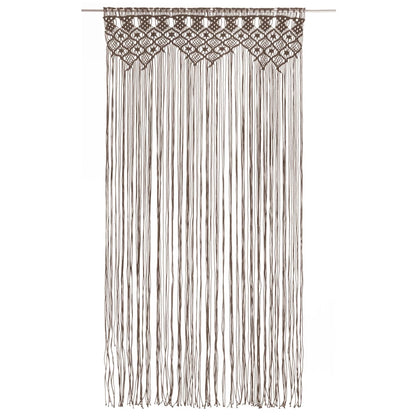 Gordijn Macramé 140X240 Cm Katoen Taupe