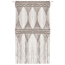 Gordijn Macramé 140X240 Cm Katoen Taupe