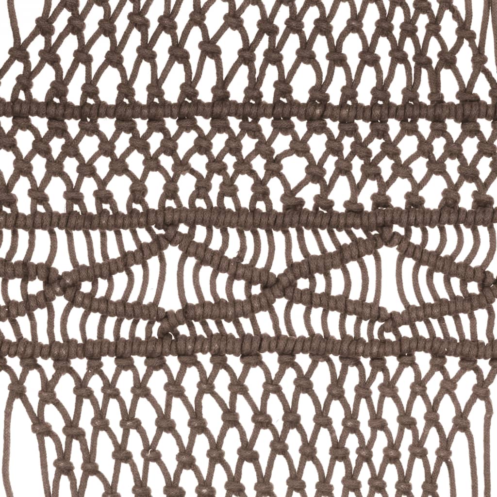 Gordijn Macramé 140X240 Cm Katoen Taupe