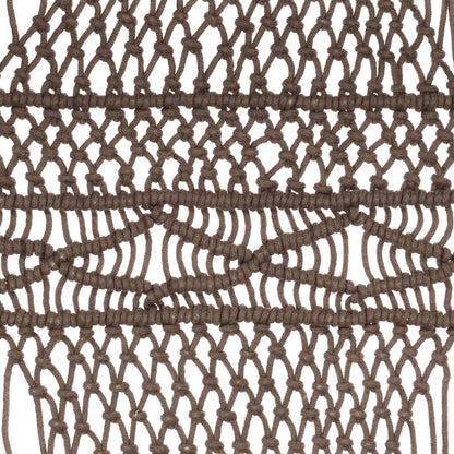 Gordijn Macramé 140X240 Cm Katoen Taupe
