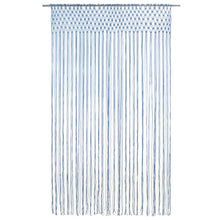 Gordijn Macramé 140X240 Cm Katoen Blauw