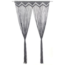 Gordijn Macramé 140X240 Cm Katoen Antraciet
