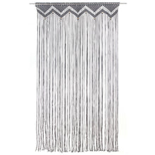 Gordijn Macramé 140X240 Cm Katoen Antraciet