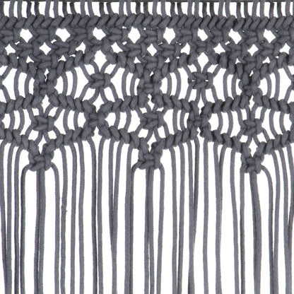 Gordijn Macramé 140X240 Cm Katoen Antraciet
