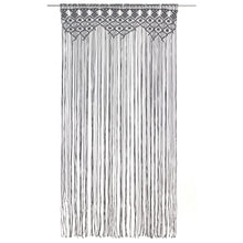 Gordijn Macramé 40X240 Cm Katoen Antraciet