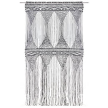 Gordijn Macramé 140X240 Cm Katoen Antraciet