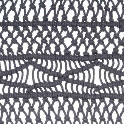 Gordijn Macramé 140X240 Cm Katoen Antraciet