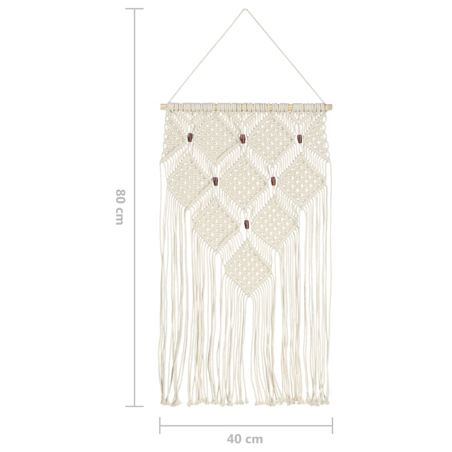Wandhanger macramé 40x80 cm katoen