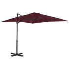 Zweefparasol Met Aluminium Paal Bordeaux 250 x 250 cm Rood