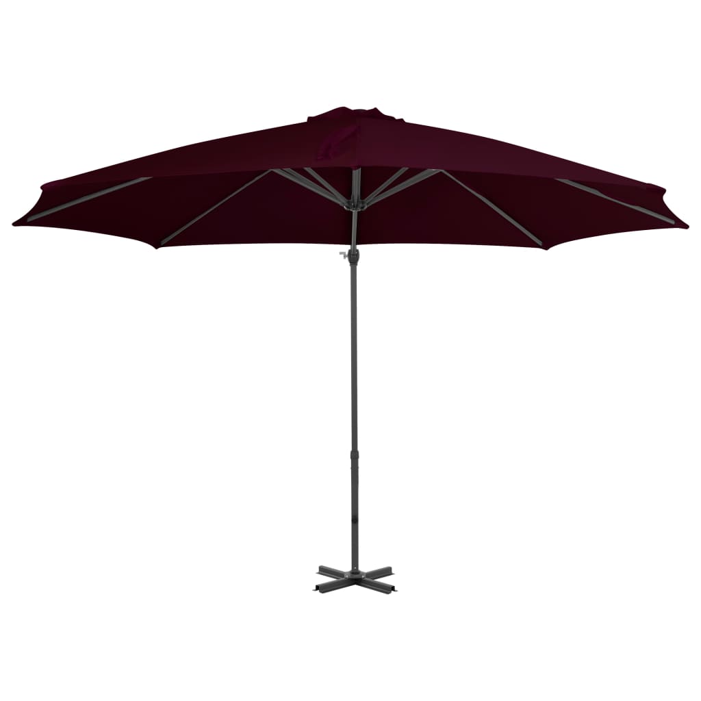 Zweefparasol Met Aluminium Paal 300 Cm 300 x 238 cm Rood
