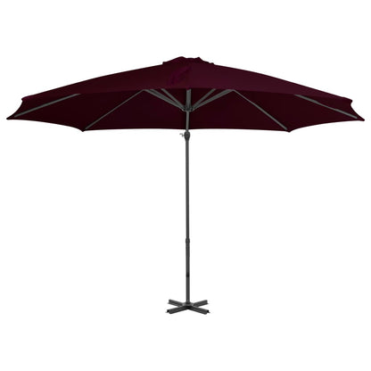 Zweefparasol Met Aluminium Paal 300 Cm 300 x 238 cm Rood