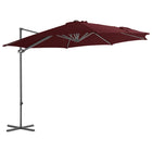 Zweefparasol Met Stalen Paal 300 Cm Bordeaux 300 x 255 cm Rood