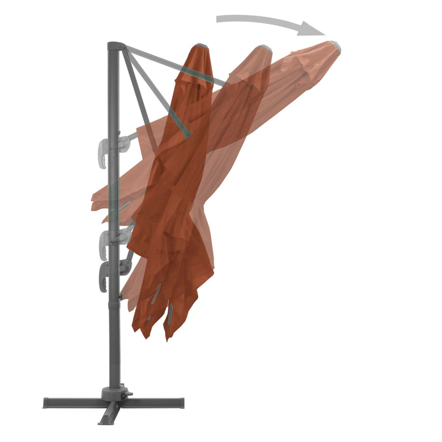 Zweefparasol Met Aluminium Paal Kleurig 1
