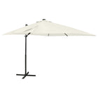 Zweefparasol Met Paal En Led-Verlichting Kleurig 250 cm Zand