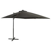 Zweefparasol 250 cm antraciet LED