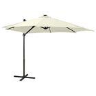 Zweefparasol Met Paal En Led-Verlichting Kleurig 300 cm Zand