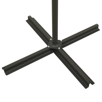 Zweefparasol Met Paal En Led-Verlichting 300 Cm Taupe