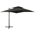 Zweefparasol Met Dubbel Dak 250X250 Cm Kleurig Antraciet