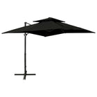 Zweefparasol Met Dubbel Dak 250X250 Cm Zwart