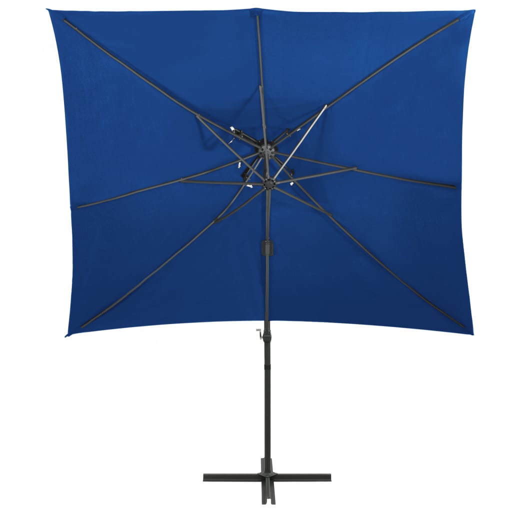Zweefparasol Met Dubbel Dak 250X250 Cm Azuurblauw azure blue