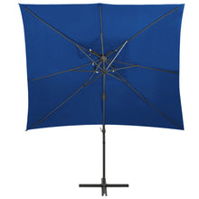 Zweefparasol Met Dubbel Dak 250X250 Cm Azuurblauw azure blue