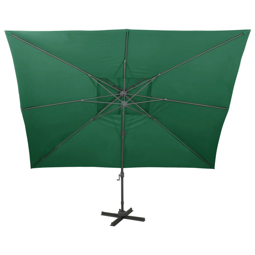 Zweefparasol Met Dubbel Dak 400X300 Cm 300 x 400 cm