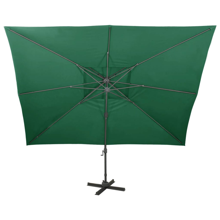 Zweefparasol Met Dubbel Dak 400X300 Cm 300 x 400 cm