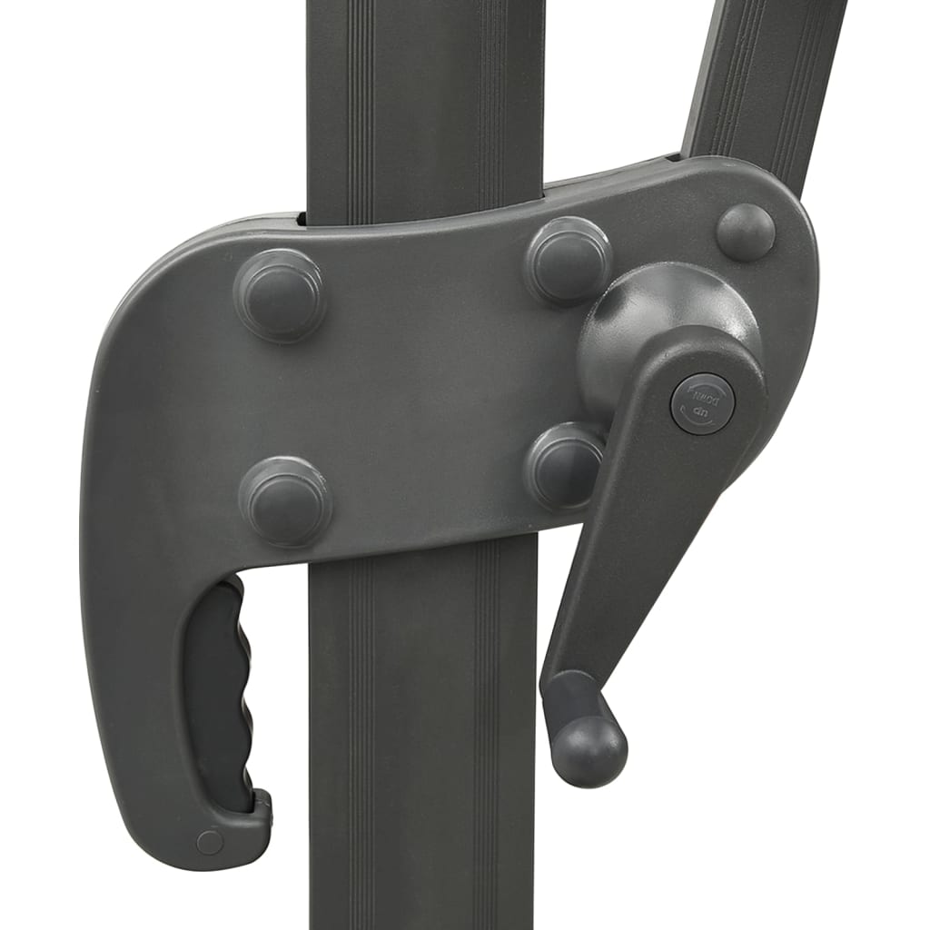 Zweefparasol Met Dubbel Dak Kleurig 300 x 300 cm Antraciet